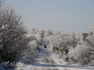 Cesta na lazy v zime
